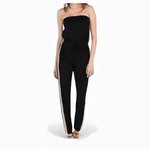 Express Black Strapless Jumpsuit